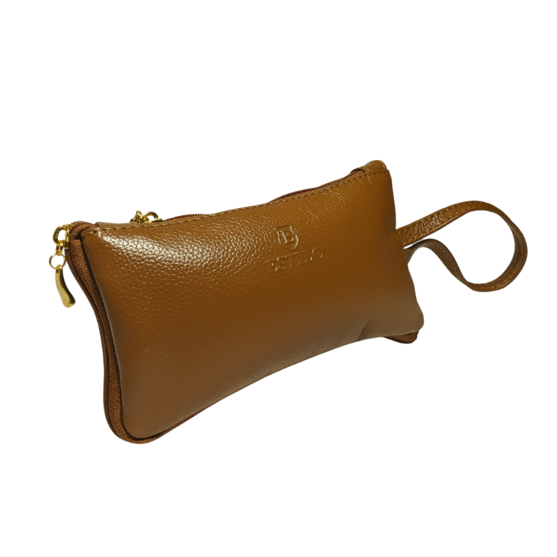 Bolsa de Mão Marrom em Couro Legítimo