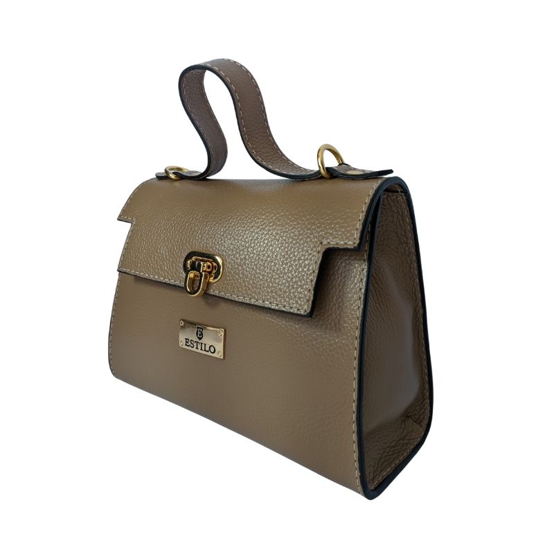 Bolsa Tiracolo Marrom em Couro Legítimo
