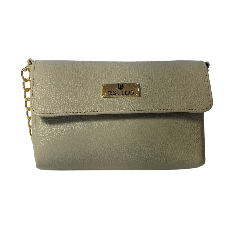 Bolsa Tiracolo Off White em Couro Legítimo