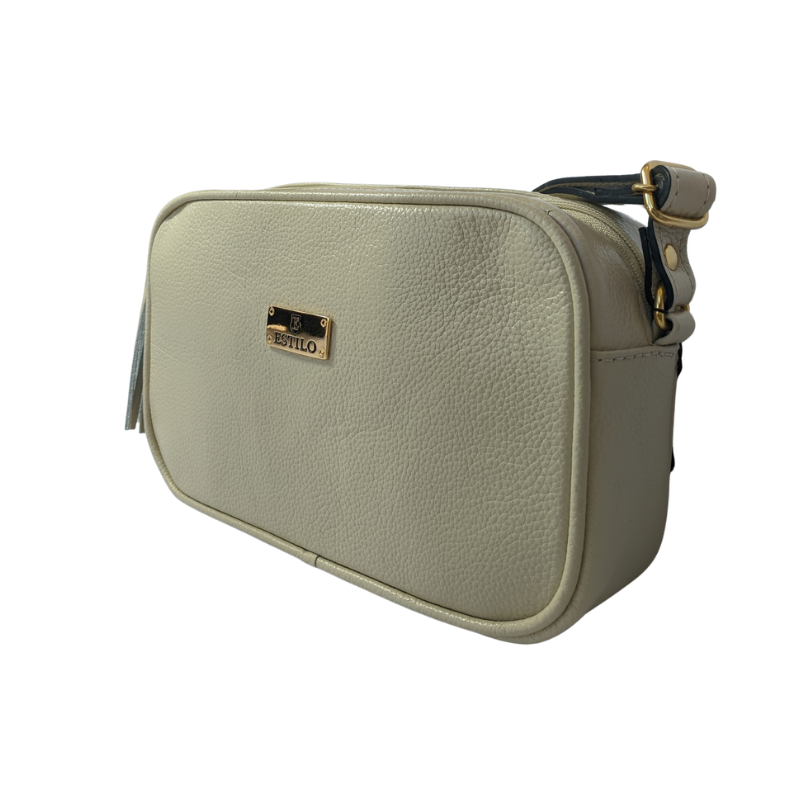 Bolsa Camera Bag Off White em Couro Legítimo