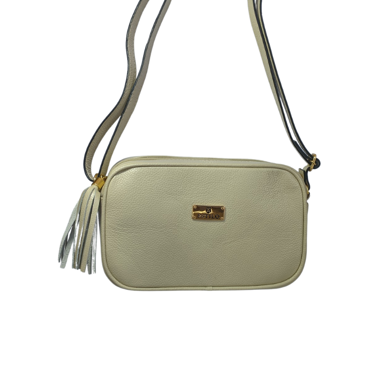 Bolsa Camera Bag Off White em Couro Legítimo