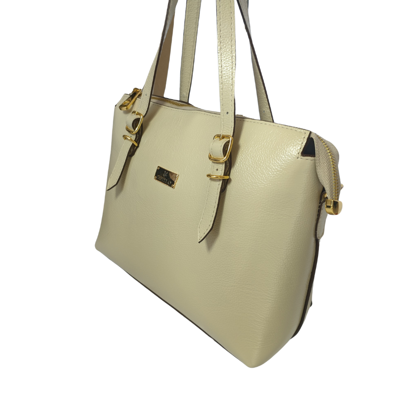 Bolsa Shopping Off White em Couro Legítimo