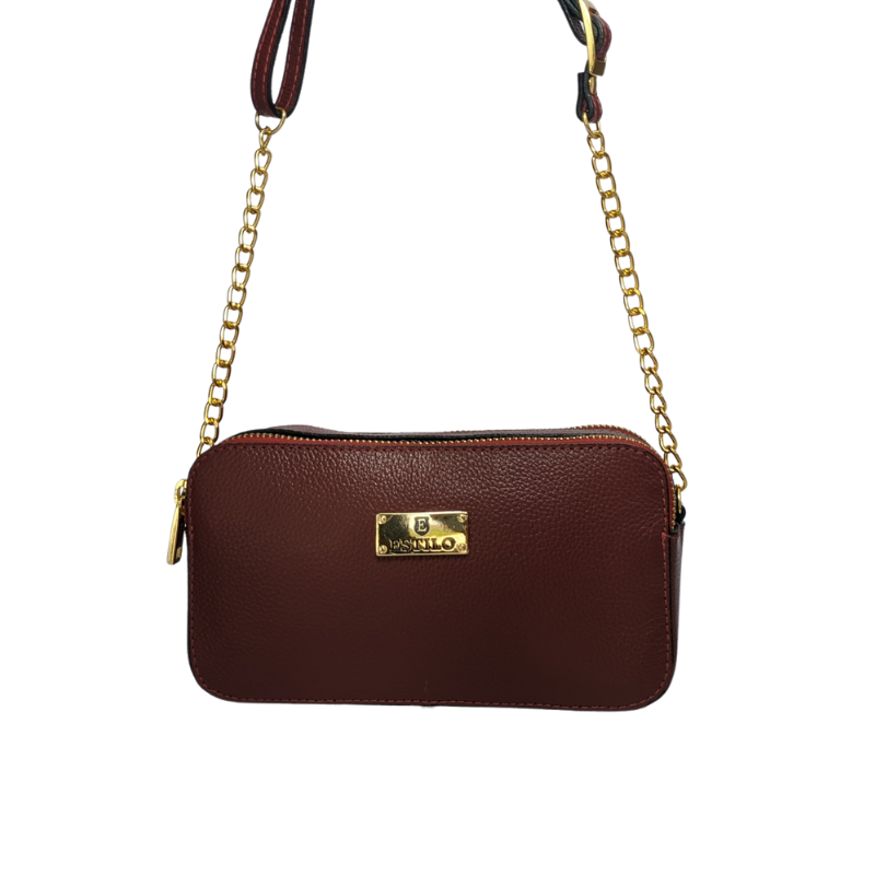 Bolsa Camera Bag Vermelha em Couro Legítimo