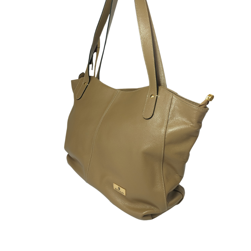 Bolsa Tiracolo Nude Em Couro Legítimo