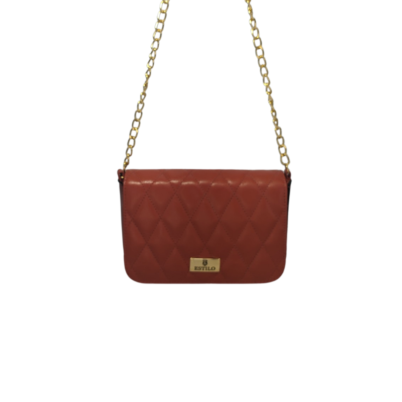 Bolsa Tiracolo Matelassê Vermelho metalizado