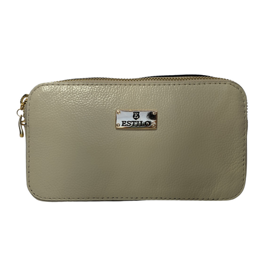 Bolsa Camera Bag Off White em Couro Legítimo