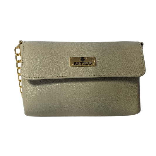 Bolsa Tiracolo Off White em Couro Legítimo