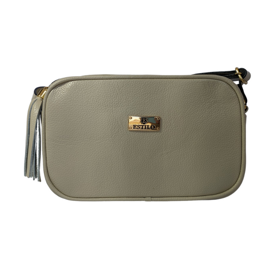 Bolsa Camera Bag Off White em Couro Legítimo