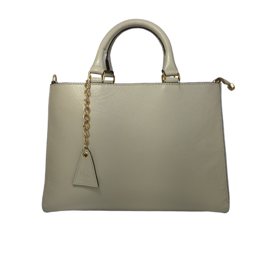 Bolsa Tote Off White  em Couro Legítimo
