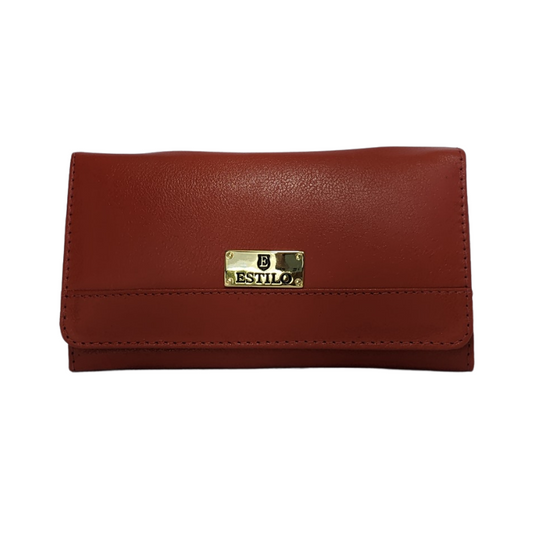 Bolsa de Mão Vermelha em Couro Legítimo