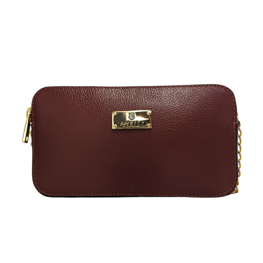 Bolsa Camera Bag Vermelha em Couro Legítimo
