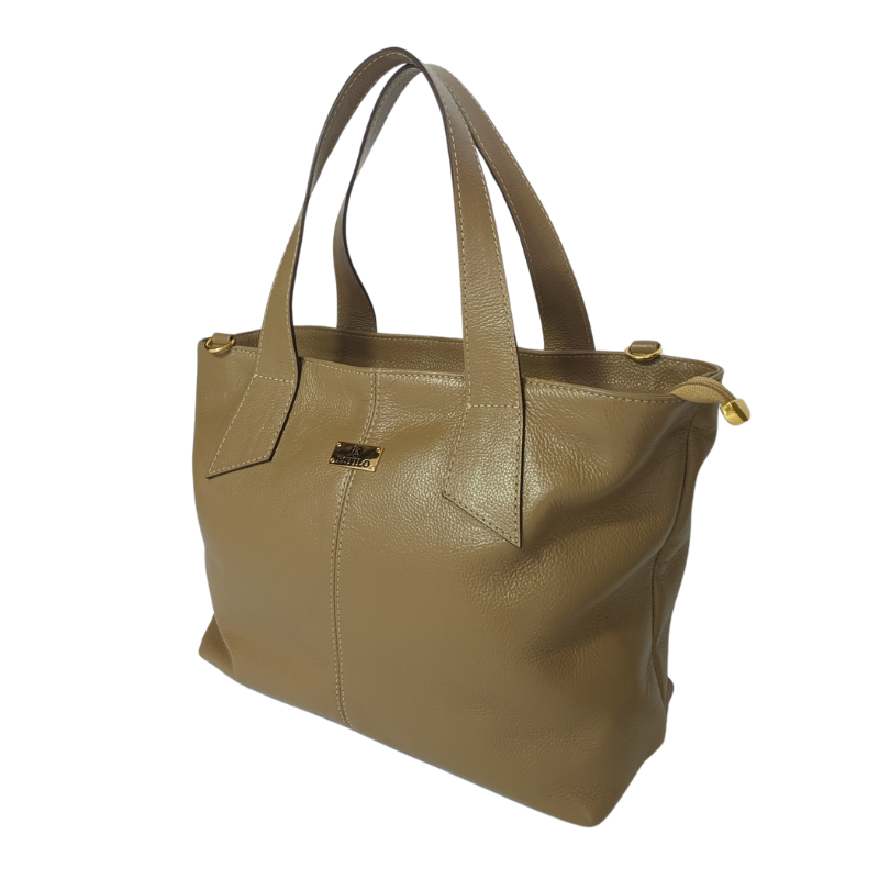 Bolsa Tiracolo Nude Em Couro Legítimo