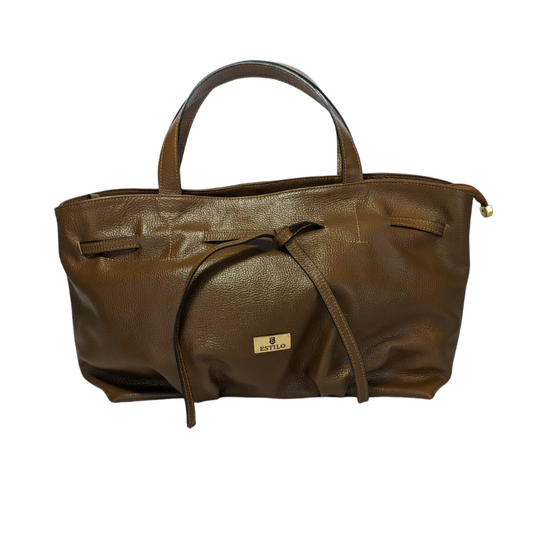 Bolsa Tote Marrom em Couro Legítimo