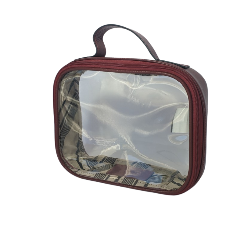 Nécessaire Transparente Vermelha