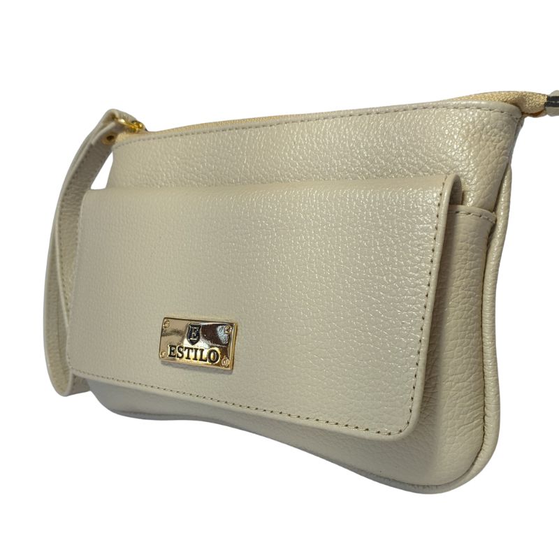 Bolsa de mão Off White em Couro Legítimo